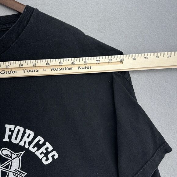 1990 Special Forces De Opresso Liber Black BAGGY Tshirt Mens 3XL VTG Military - Picture 5 of 7